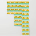 ride rainbows // retro surf soul // art by surfy birdy Wallpaper Gallery Image 3
