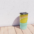 ride rainbows // retro surf soul // art by surfy birdy Travel Mug Gallery Image 4
