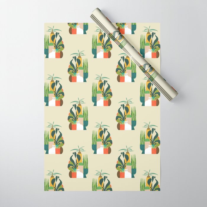 Still life with cat Wrapping Paper Gallery Image 1