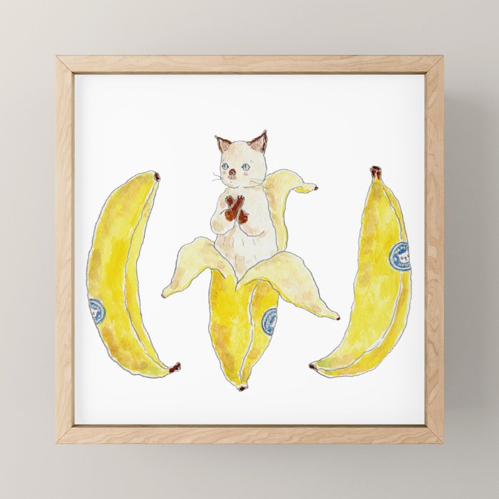 banana nyanco Mini Art Print Gallery Image 1