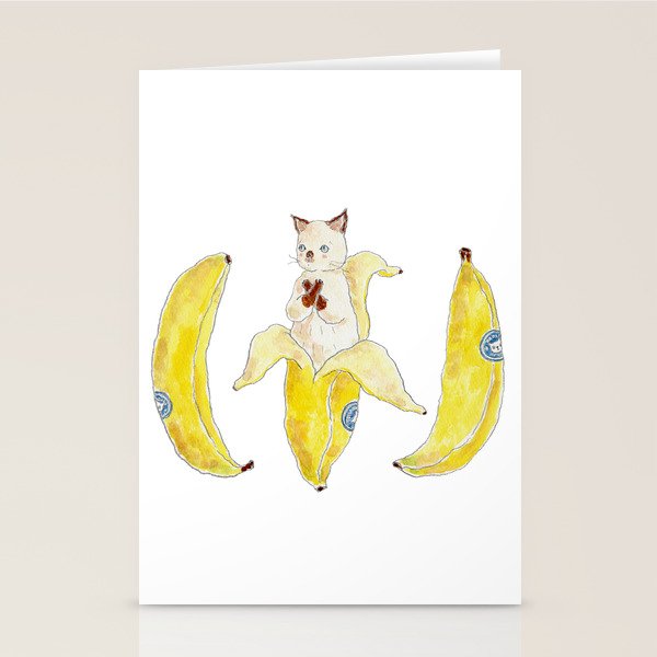 banana nyanco Stationery Card Gallery Image 2