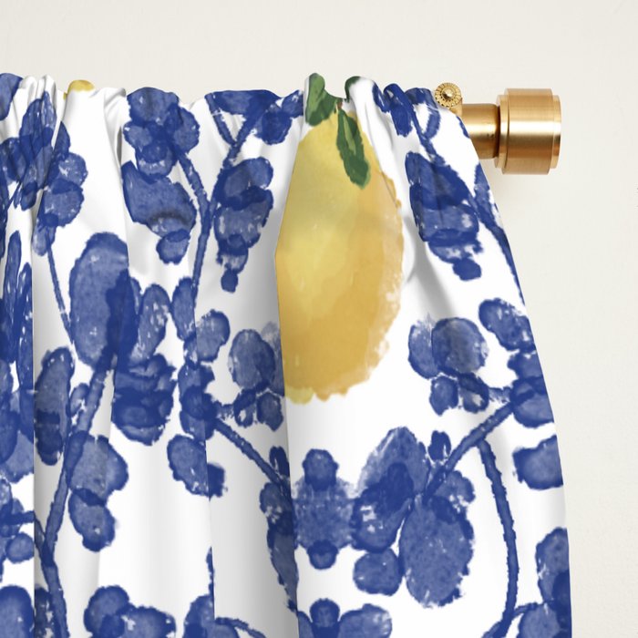 Chinoiserie Lemons Window Curtain Gallery Image 2