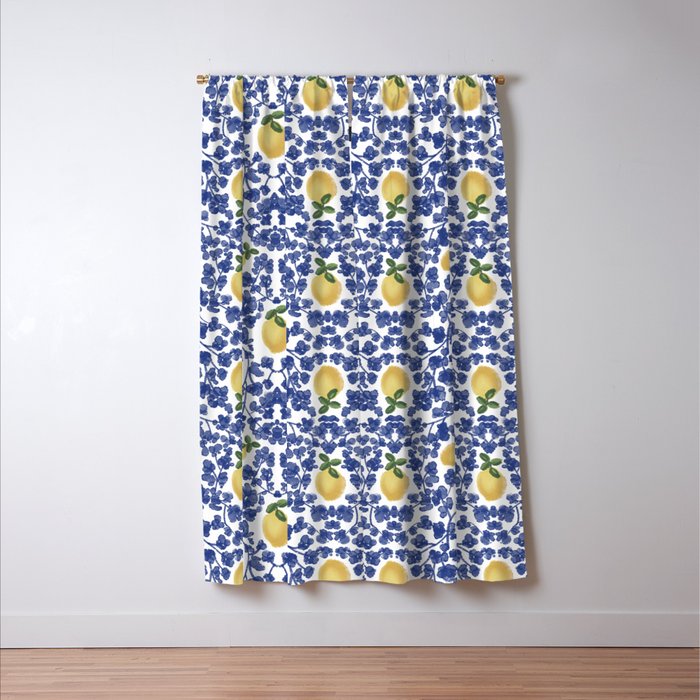 Chinoiserie Lemons Window Curtain Gallery Image 3