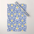 Chinoiserie Lemons Wrapping Paper Gallery Image 1