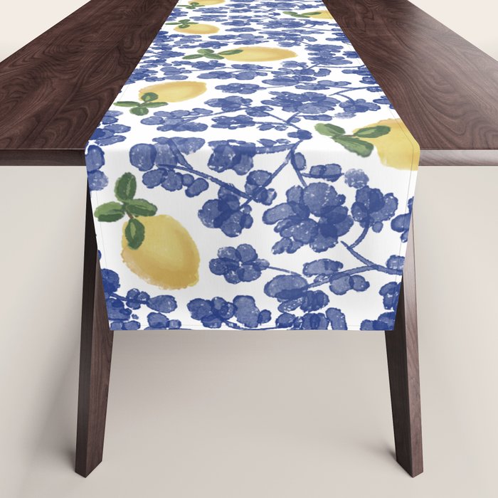 Chinoiserie Lemons Table Runner Gallery Image 1