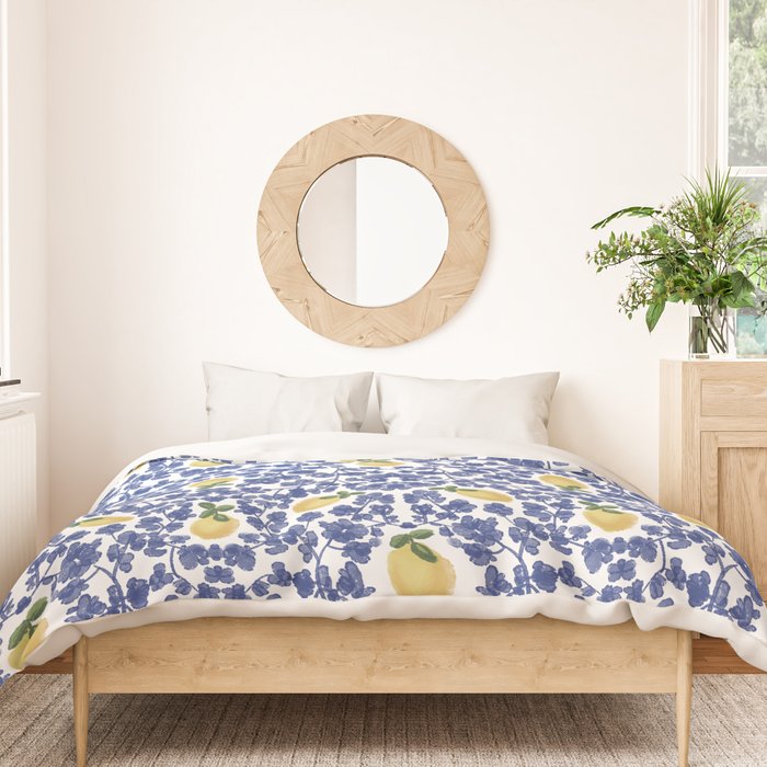 Chinoiserie Lemons Duvet Cover Gallery Image 3