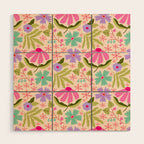 Colorful Garden - summer vibe Wood Wall Art Gallery Image 1