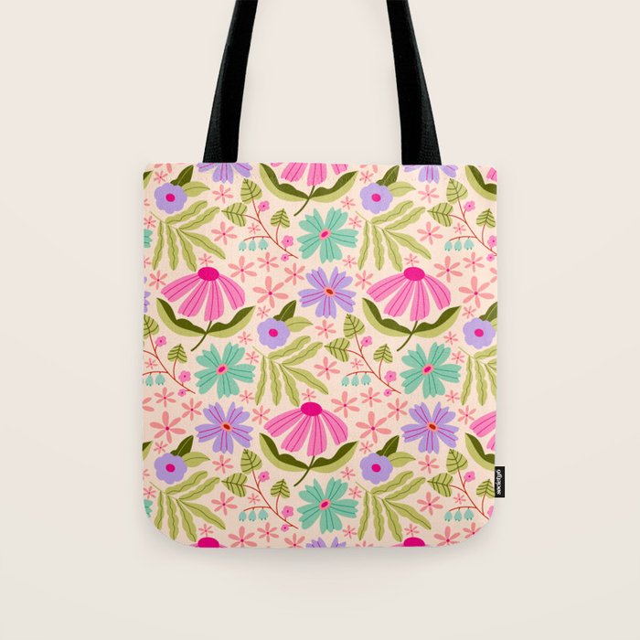 Colorful Garden - summer vibe Tote Bag Gallery Image 1