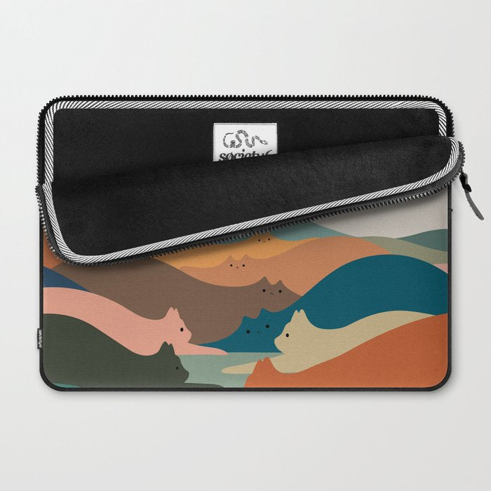 Cat Landscape 132 Laptop Sleeve Gallery Image 2