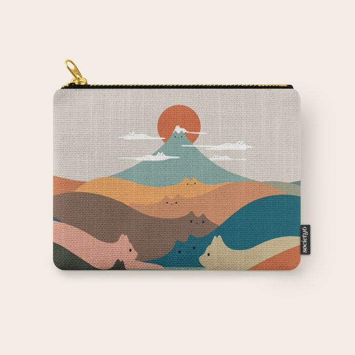 Cat Landscape 132 Carry All Pouch Gallery Image 1