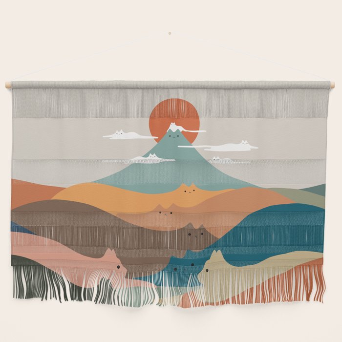 Cat Landscape 132 Wall Hanging Gallery Image 1