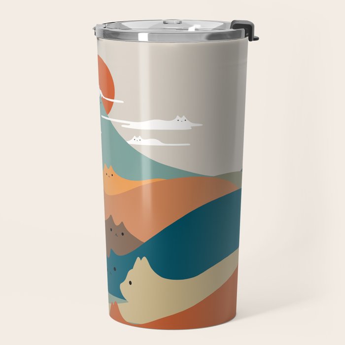 Cat Landscape 132 Travel Mug Gallery Image 2