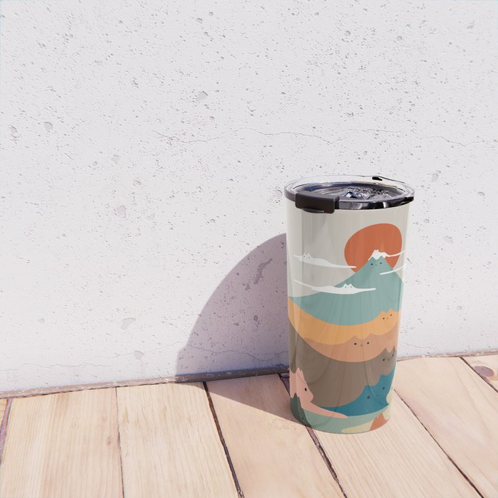 Cat Landscape 132 Travel Mug Gallery Image 4