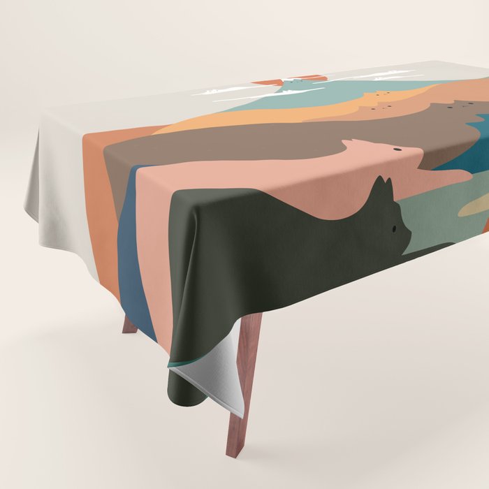 Cat Landscape 132 Tablecloth Gallery Image 1