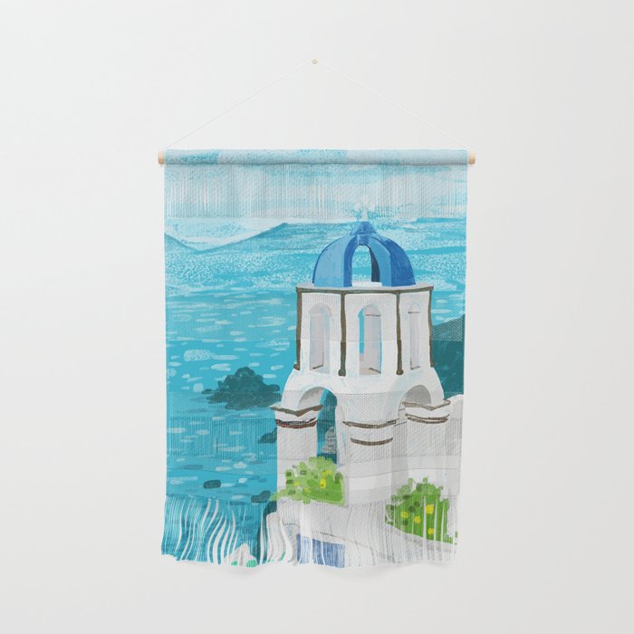 Greek Landscape #painting #travel #greece Wall Hanging Gallery Image 1