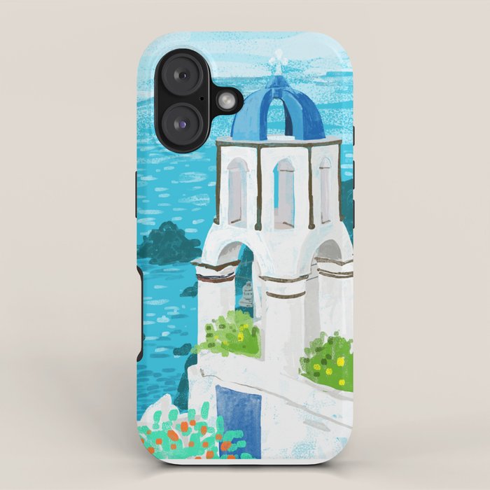 Greek Landscape #painting #travel #greece iPhone Case Gallery Image 1