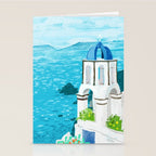 Greek Landscape #painting #travel #greece Stationery Card Gallery Image 2