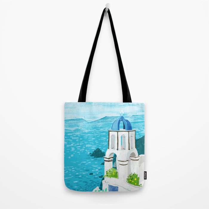 Greek Landscape #painting #travel #greece Tote Bag Gallery Image 2
