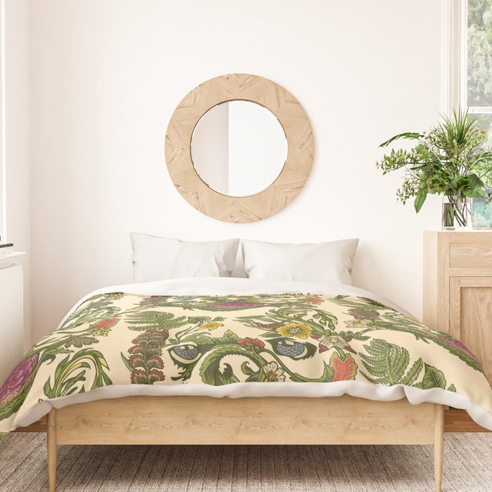 Botanical French Bulldog Duvet Cover Gallery Image 3