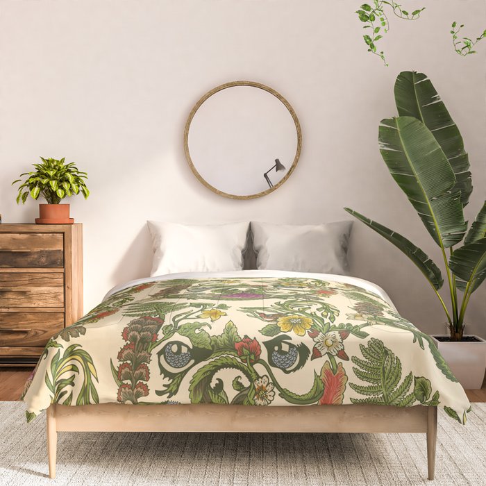 Botanical French Bulldog Comforter Gallery Image 3