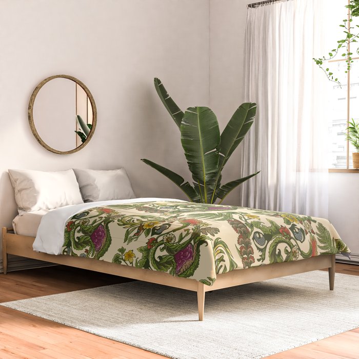 Botanical French Bulldog Comforter Gallery Image 2