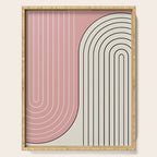 Two Tone Line Curvature XIII  Serving Tray Gallery Image 1