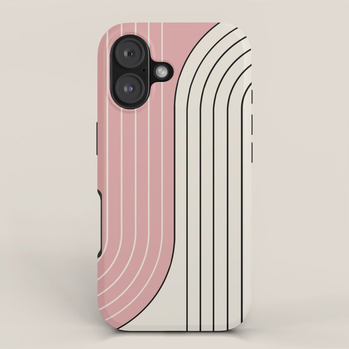 Two Tone Line Curvature XIII  iPhone Case Gallery Image 1