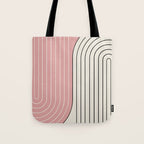 Two Tone Line Curvature XIII  Tote Bag Gallery Image 1