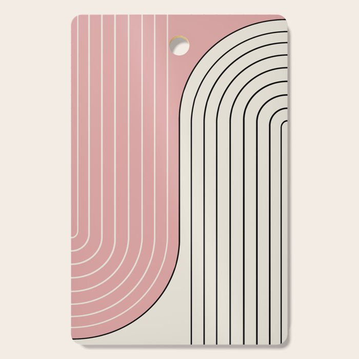 Two Tone Line Curvature XIII  Cutting Board Gallery Image 1