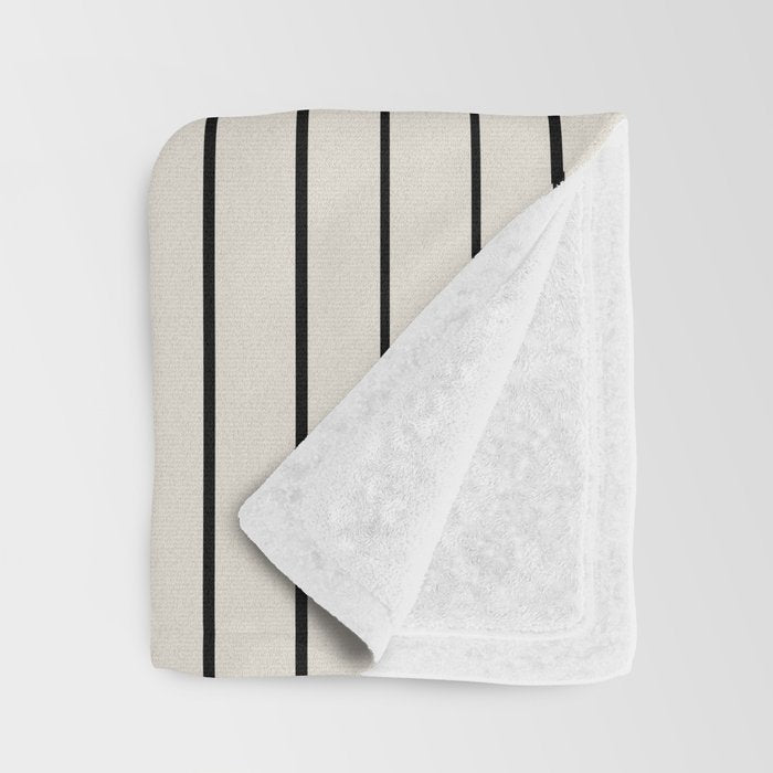 Two Tone Line Curvature XIII  Throw Blanket Gallery Image 3