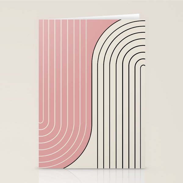 Two Tone Line Curvature XIII  Stationery Card Gallery Image 2