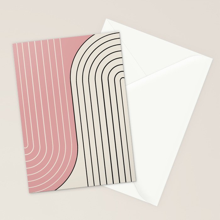 Two Tone Line Curvature XIII  Stationery Card Gallery Image 2