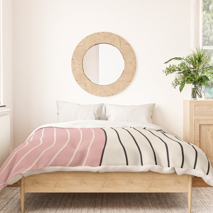 Two Tone Line Curvature XIII  Duvet Cover Gallery Image 3