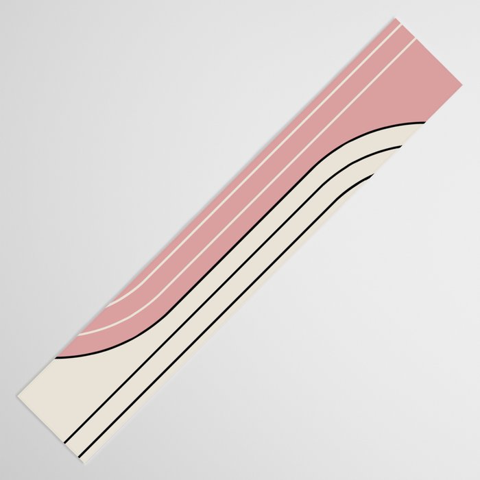 Two Tone Line Curvature XIII  Table Runner Gallery Image 3