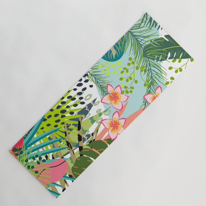 Tropical, Palms, Jungle Prints, Nature Art. Yoga Mat Gallery Image 1
