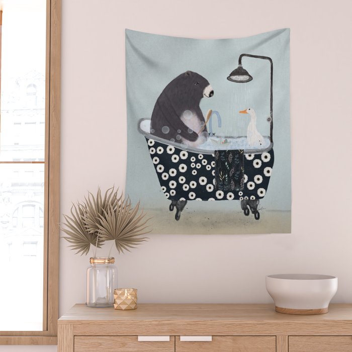 bath time Wall Tapestry Gallery Image 2