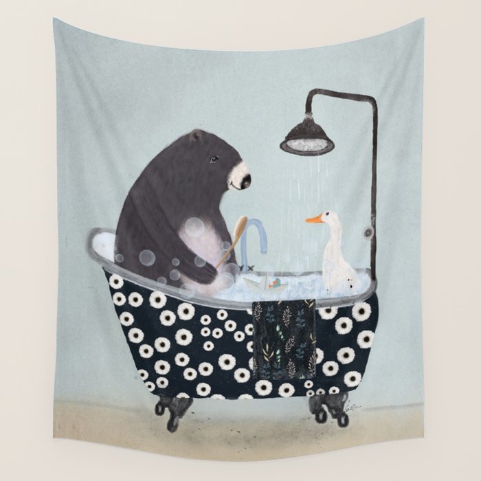 bath time Wall Tapestry Gallery Image 1