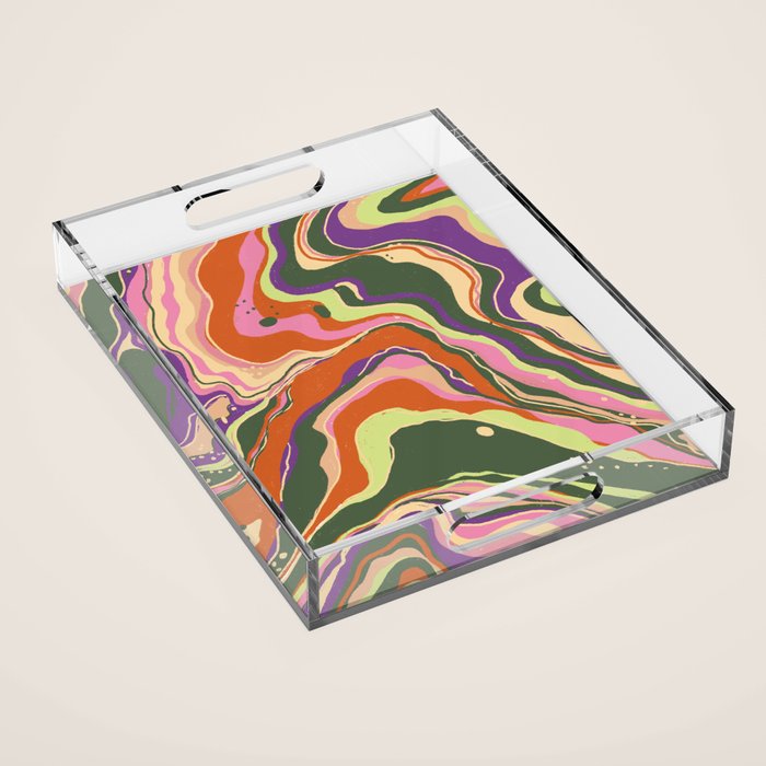 Marble abstraction II Acrylic Tray Gallery Image 1