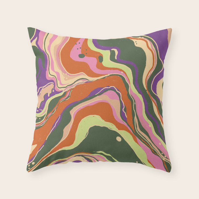 Marble abstraction II Throw Pillow Gallery Image 6