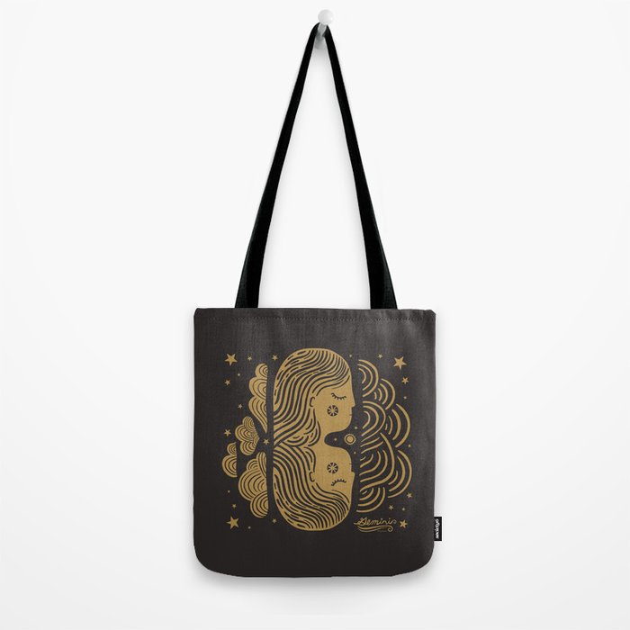 Gemini - Zodiac Sign Tote Bag Gallery Image 2