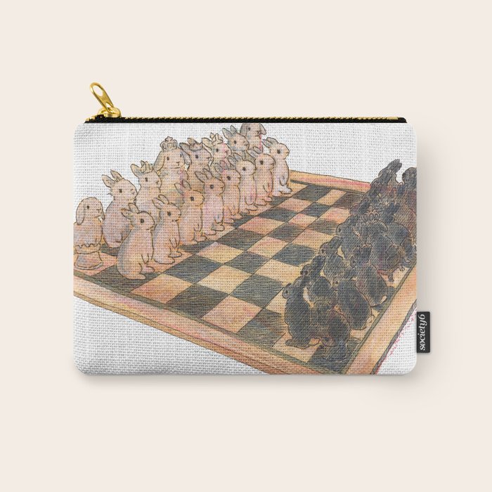 Bunny chess Carry All Pouch Gallery Image 1