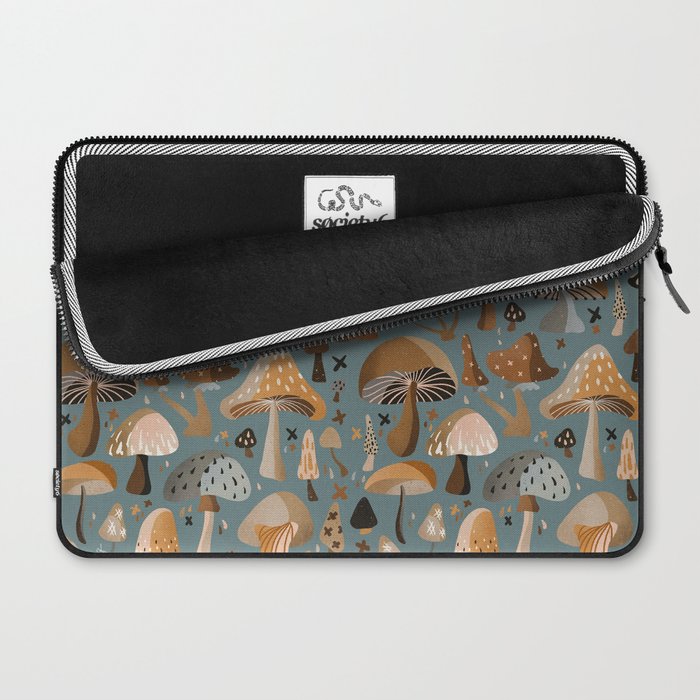 Mushroom Collection â Neutral Palette Laptop Sleeve Gallery Image 2