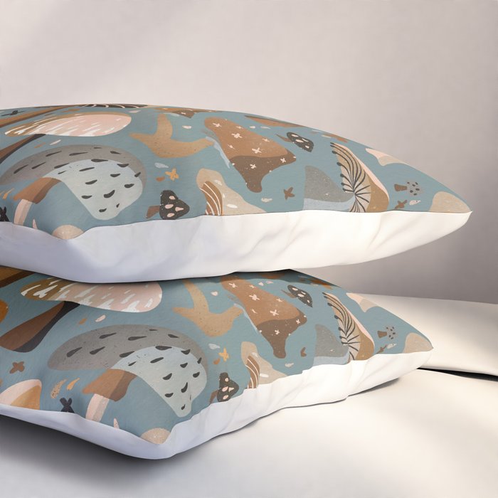 Mushroom Collection â Neutral Palette Pillow Sham Gallery Image 3