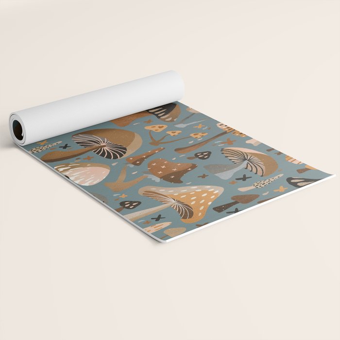 Mushroom Collection â Neutral Palette Yoga Mat Gallery Image 2