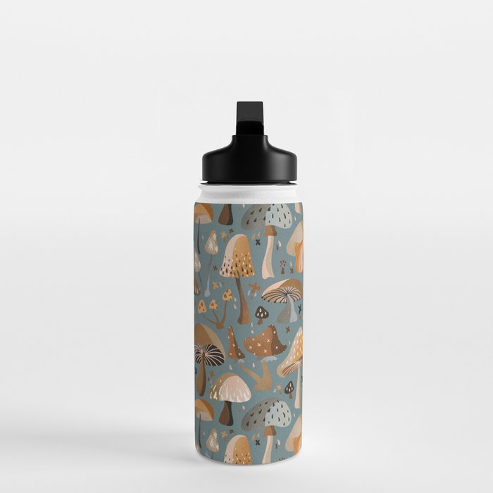 Mushroom Collection â Neutral Palette Water Bottle Gallery Image 3