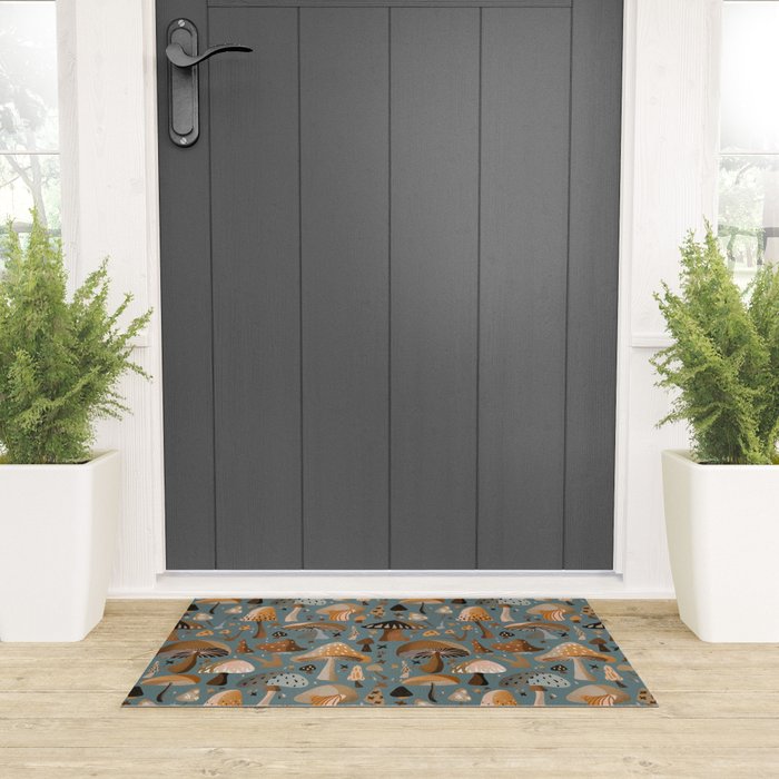 Mushroom Collection â Neutral Palette Welcome Mat Gallery Image 3