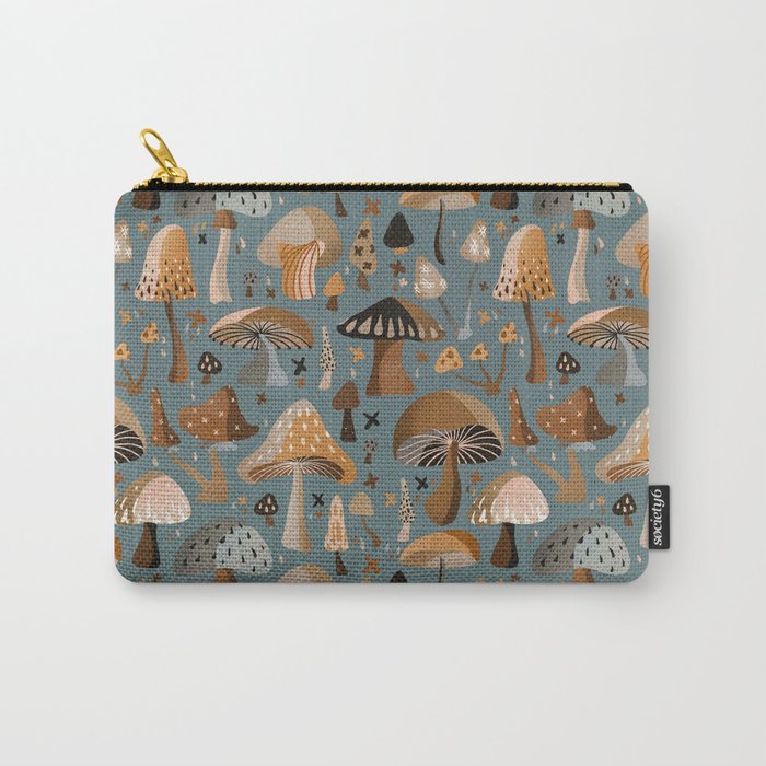 Mushroom Collection â Neutral Palette Carry All Pouch Gallery Image 1