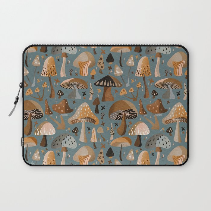 Mushroom Collection â Neutral Palette Laptop Sleeve Gallery Image 1