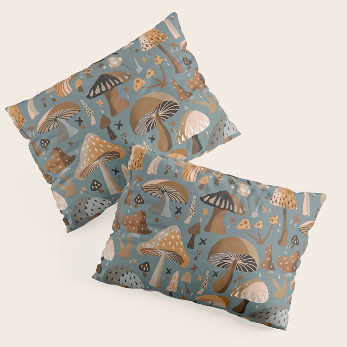 Mushroom Collection â Neutral Palette Pillow Sham Gallery Image 3