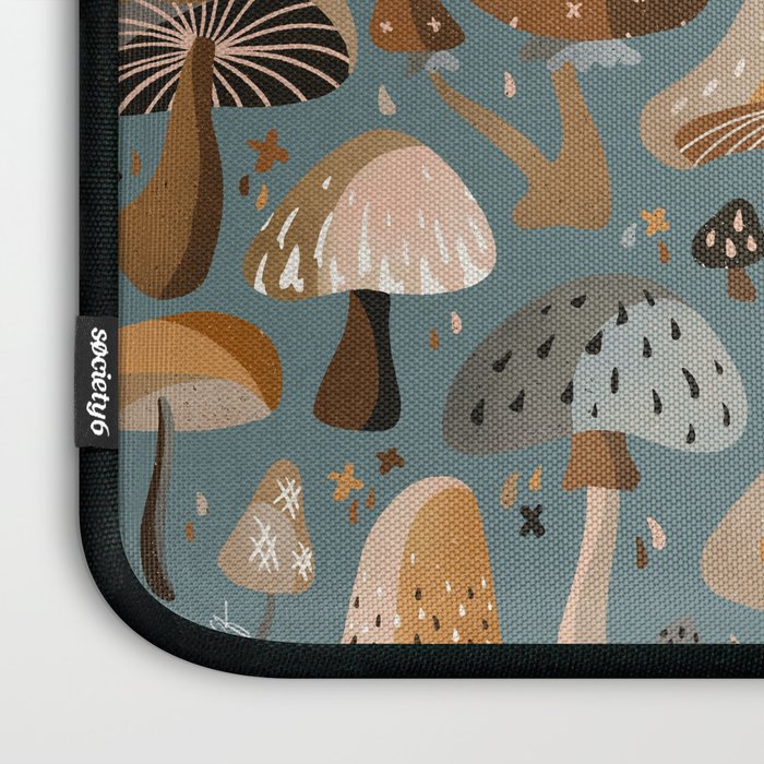 Mushroom Collection â Neutral Palette Laptop Sleeve Gallery Image 3
